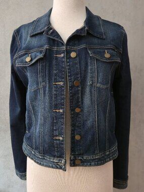 Y2K Guess Denim Trucker Jacket | Triangle Logo | Size XL